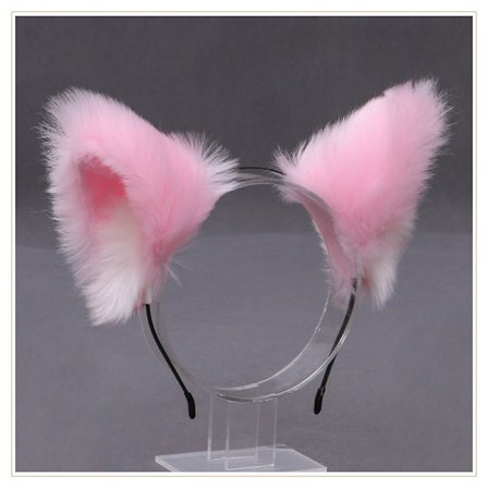 Furry Animal Cat Ears Pannband Cat Headpiece Halloween Cosplay Pa