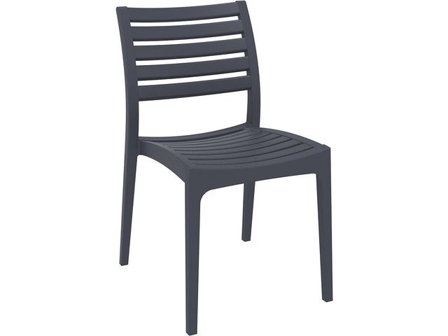 Stol SIESTA Ares stapelbar m.grå - Lyreco - Kontorsmöbler och inredning - Utemöbler - Stolar och fåtöljer