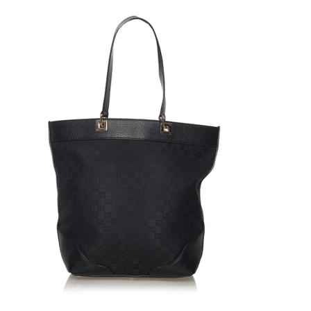 Gucci Vintage Pre -owned GG Tote Taske Sort, Dame Vintage Tasker, Størrelse: ONE Size