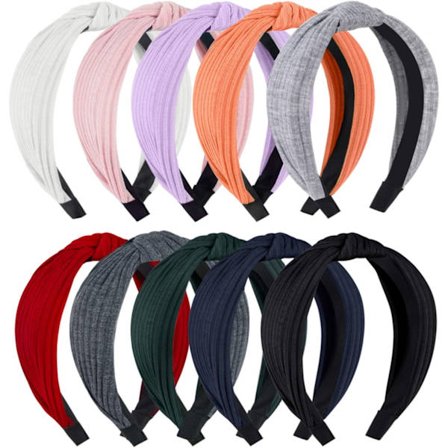 10 Dame Hodebånd Dame Knute Hodebånd Retro Bredt Bånd Fabri