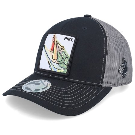 Skillfish - Nero trucker Cappellino - Pike Pro Fishing 112 Split Black/Charcoal Trucker @ Hatstore