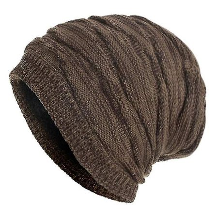 Unisex Oversized Slouch Lång Beanie Hatt Vinter Varm Stickad Wrap Cap db