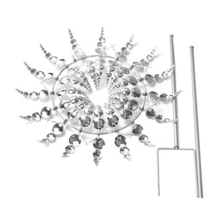 Vindspinnere til udendørs brug, metalvindspinnere til haven 30 cm, vindskulpturer til havedekoration