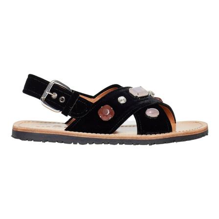 Car Shoe Flat Sandalen , Zwart , Dames , Maat: 36 EU