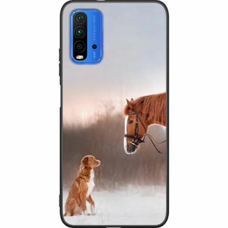 Xiaomi Redmi 9t Svart Skal Häst & Hund