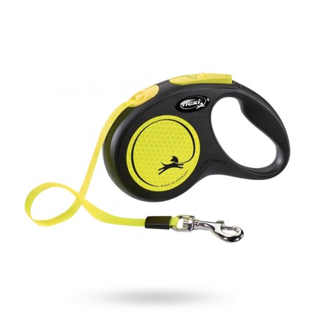 Flexi - New NEON Small 5 m - Neongul - Hundkoppel