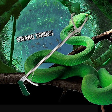 Slangeklemme 70cm Håndtag Tang Fangst Reptil Pind