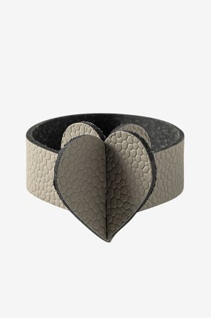 MiLLE W NORDISK DESIGN - Servettring hjärta 4-pack - Grå - Servettringar - Från Homeroom