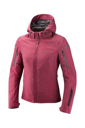 Motorradjacke Ixon Burning Damen Weinrot XL