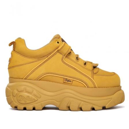 Buffalo Sneakers , Geel , Dames , Maat: 39 EU
