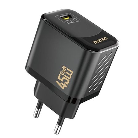 Dudao GaN USB-C-vegglader 45 W – Svart