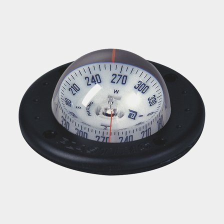 Bússola náutica Plastimo Mini-C, Ø100 mm, montagem em antepara, preta