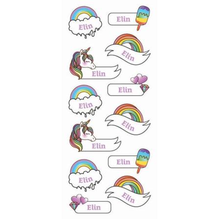 Namnstickers Elin - Tinka