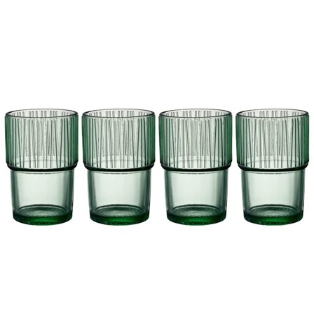 Bitz Kusintha Caféglas 38 cl, grøn, 4 stk. | KitchenOne