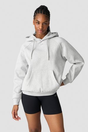 Everyday Hoodie Wmn Light Grey Melange