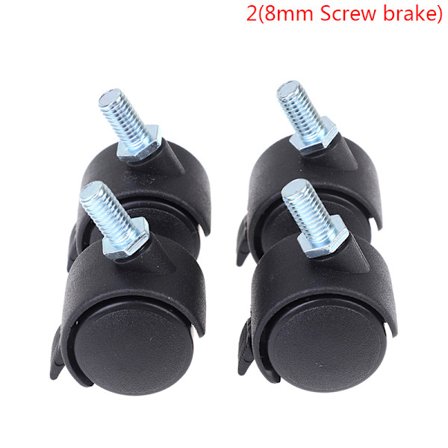 4st 30mm Stol Hjul Möbel Hjul Svänghjul Hjulbroms Whee