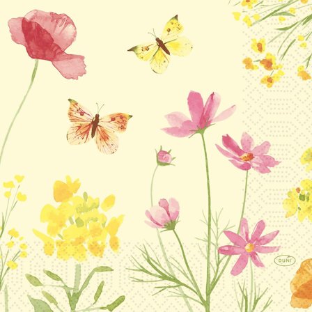 DUNI Servett Poppy 3-lags 33x33cm 50/fp - Lyreco - Kök och servering - Servetter och dukar - Servett - 3-lagers