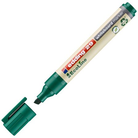 EDDING Whiteboardpenna 29 Ecoline snedskuren spets 1–5mm grön - Lyreco - Kontorsmaterial - Pennor - Whiteboardpennor - Skuren spets