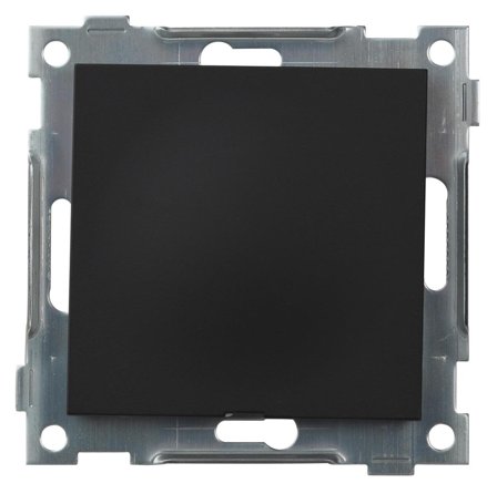 Elko Plus Blindlock för kombinationsplatta Svart, Strömbrytare & vägguttag