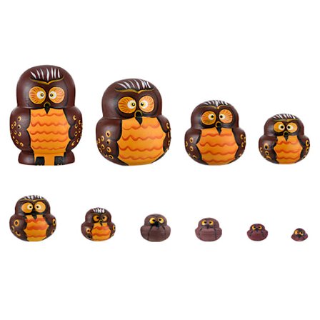 Russisk dukke i tre, matrjosjka, DIY dukkekit for barn, 10 lag (Stil 2)