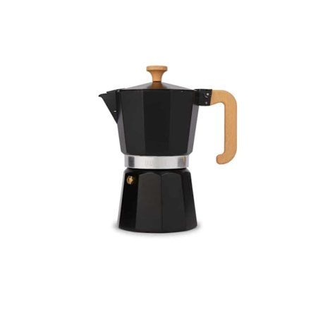 La Cafetière Venice Alumiininen Espressokeitin 6 kupillista - Musta