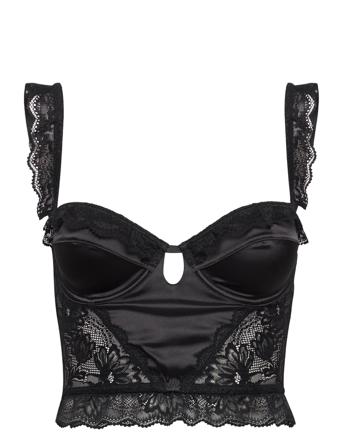 Rosette Bustier Lingerie Bras & Tops Balc Tte Bras Svart OW Collection