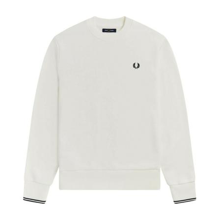 Fred Perry, Crew Neck Sweatshirt Wit, Heren, Maat:M
