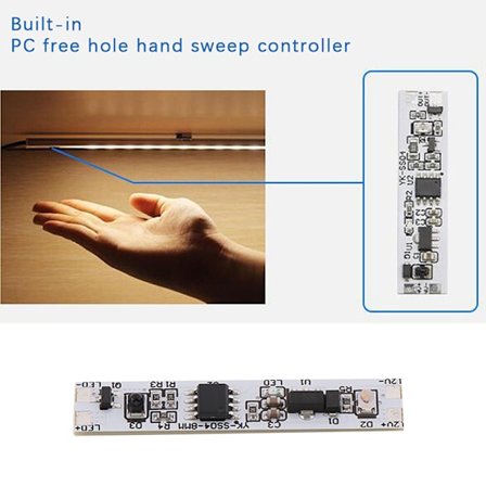 1Pc 5A Bevegelsessensor Håndfeiebryter 12-24V Hand Wave Scan IR