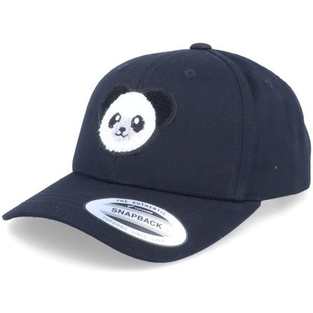 Kiddo Cap - Svart adjustable Keps - Kids Panda Chenille Patch Black Adjustable @ Hatstore