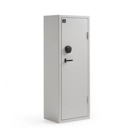 Sikkerhetsskap, kodelås, H1500 B550 D400 mm, hvit