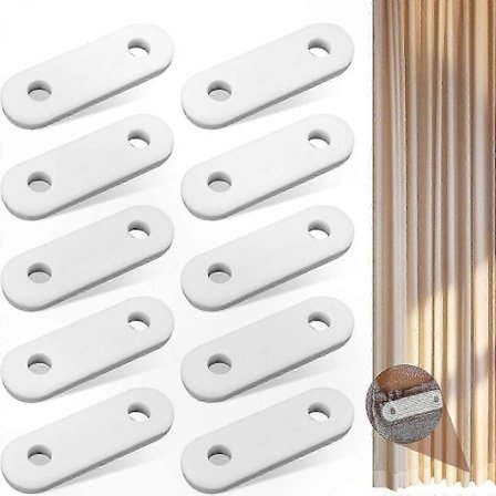 10 Stykker 28g Gardinvægte Bruseforhæng Vægte Hvide Gardinvægte Gardin Blytråd til Hjemmekontor Gardiner Duge Tilbehør