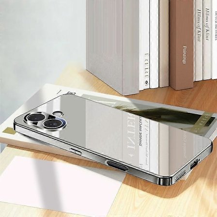 Kompatibel med iPhone 16, PC-pläterat telefonfodral med kameralinsskydd i flera färger