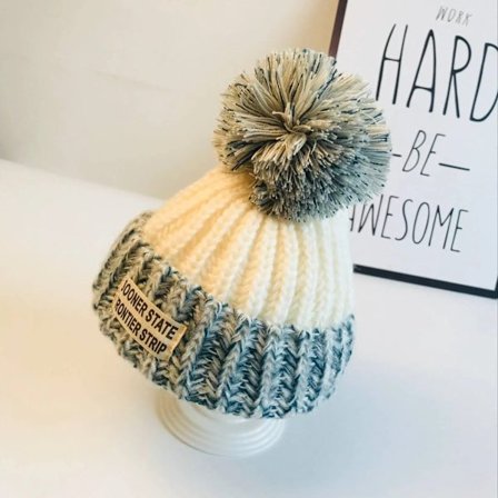 Autumn and winter children warm hat knitting wool yarn boys and girls hats good quality hats for kids ages 2-12 years old