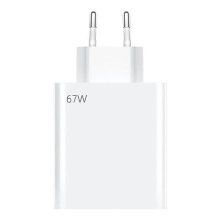 Snabbladdare 67W - BOOLING - för Xiaomi 13T, 13T Pro, 13 Ultra - USB-A - Vit