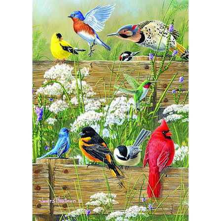 - Hautman Brothers - Songbird Menagerie - 300 stora bitar pussel, 54x38 cm, Grön
