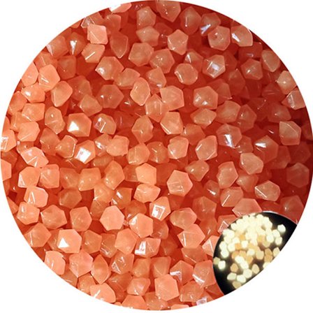 50 st Utomhus självlysande stenar lyser i mörka trädgårdsstenar