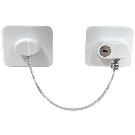 4 st säkerhetsfönsterbegränsare kylskåpsdörrlås med nycklar självhäftande säkerhetsfrysfönsterlås barnsäkerhet för låda ugn tvättmaskin skåp