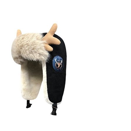 Hjortegevirlue Dame Vinter Plys Tykk Varme Lue Utendørs Sykling Vindtett En Størrelse