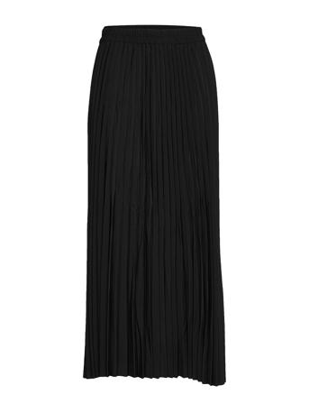 Slfalexis Mw Midikirt Knälång Kjol Svart Selected Femme