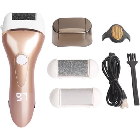 Fotfil, digital display, förhårdnader, vacker fotreparation (guld)