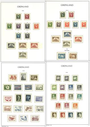 Grønland 1950-2008 - Samling i 2 fortryksalbum - Postfrisk