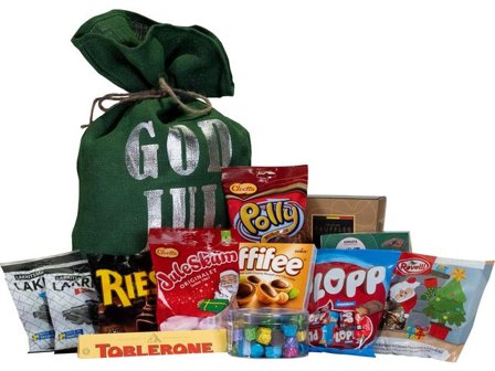 Godis Jutesäck God Jul grön 1,843kg - Lyreco - Kök och servering - Ätbart - Godis och choklad