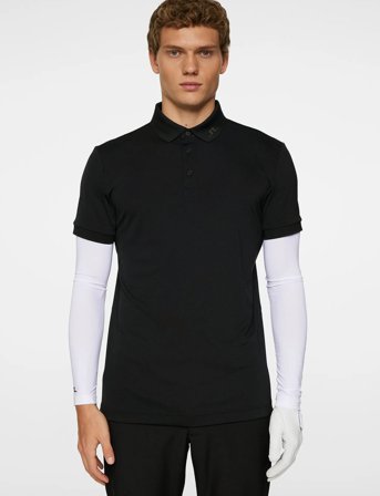J. Lindeberg Kv Print Polo - Black - L