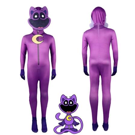 Cosplay Smiling Critters -vaatteet, Picky Piggy, DogDay, iptv spanien -haalari Halloween-karnevaalijuhlien naamiaisasuun Dräkt För Barn Vuxna Catnap-