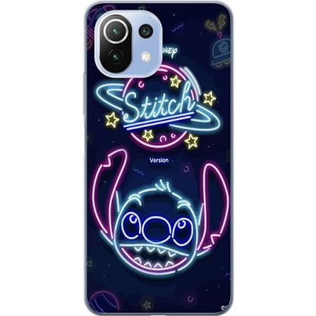 Xiaomi 11 Lite 5G NE Gennemsigtig cover Stitch Neon
