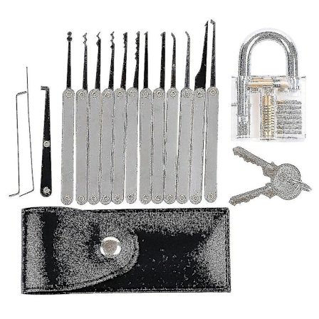 15 Låseplukkverktøy Låseplukksett Låseplukksett Profesjonelt Låseplukksett Låseplukkverktøy -(ws) 2024