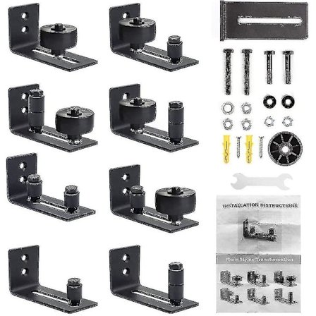 Skydedørs Gulvguide Justerbar Gulv R Guide Med Skruer, 8 Mulige S Til Alle Skydedøre, Til Alle Skydedøre, Værktøj #yogu