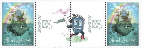 Åland - Den magiske ø - Postfrisk gutterpair