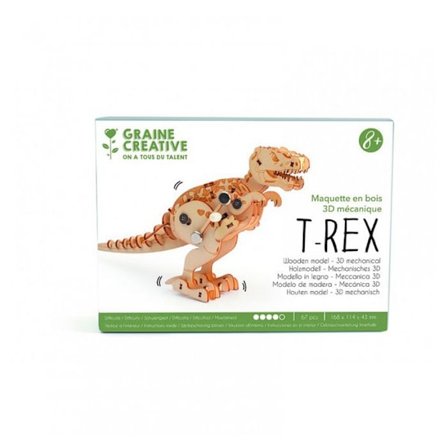 3D mekanisk model T-Rex 17 cm