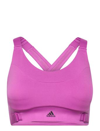 Fastimpact Luxe Run High-Support Bra Lingerie Bras & Tops Sports Bras - ALL Vaaleanpunainen Adidas Performance